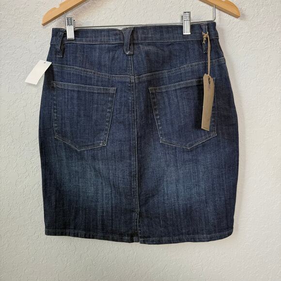 Stetson Women's Denim Blue Jean Mini Skirt Size 6 NEW - Picture 4 of 6